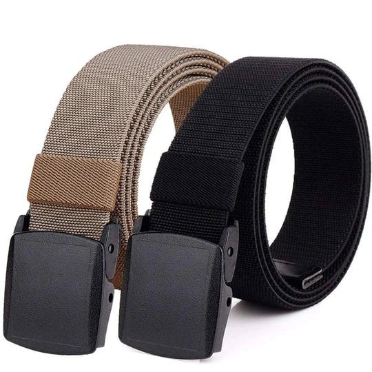 hoanan-2-pack-elastic-stretch-belt-mens-all-size-no-metal-nylon-tactical-hiking-belt-1