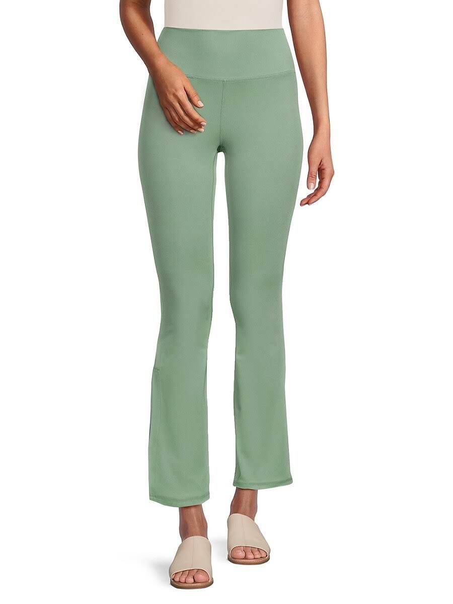 Comfy, Flattering Green Bay Split Hem Flare Pants for Women | Image