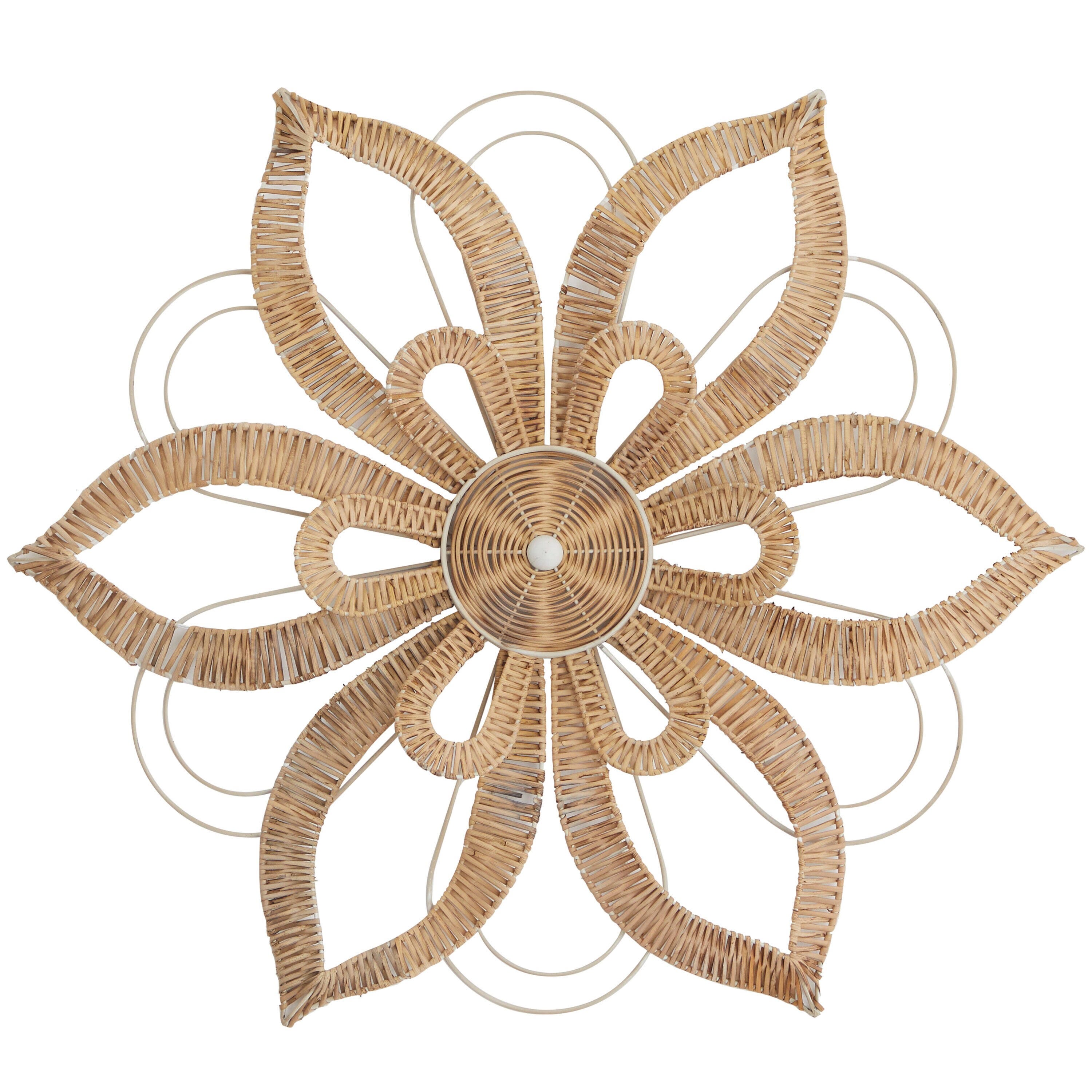 Natural Rattan Wicker Wall Decor for Chic Home Accents | Image