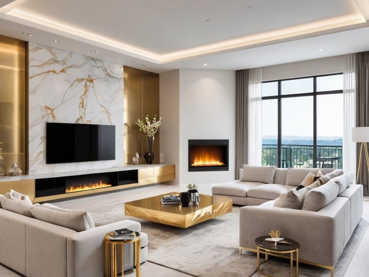 Fireplace-Gold-Tv-Stands-Entertainment-Centers-6