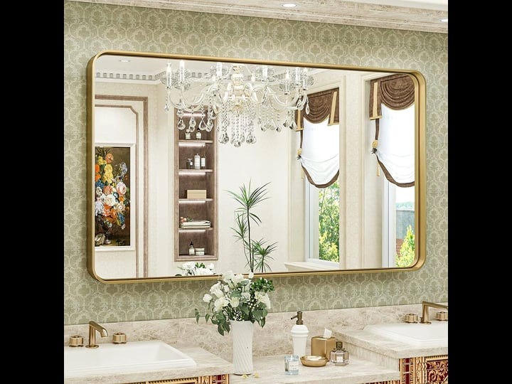 tokeshimi-modern-metal-frame-bathroom-vanity-wall-mirror-48x30-gold-1