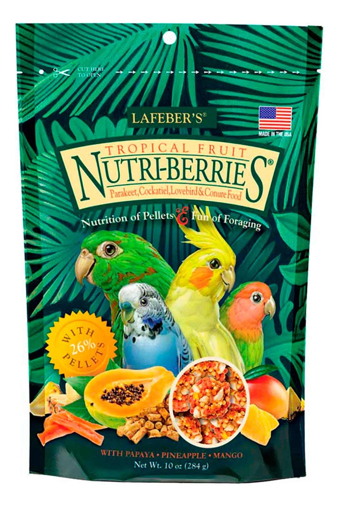 Lafeber Tropical Fruit Nutri-Berries Cockatiel Treats | Image