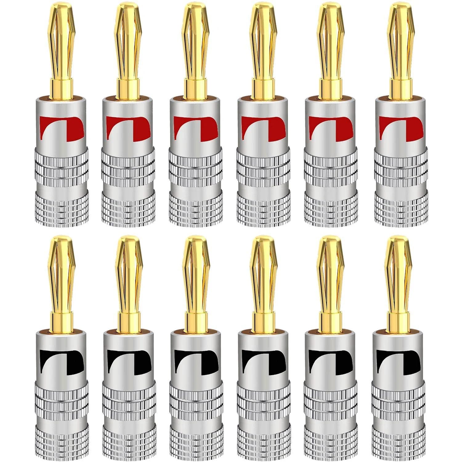 Gold-Plated Speaker Banana Plugs for Easy Installation | Image
