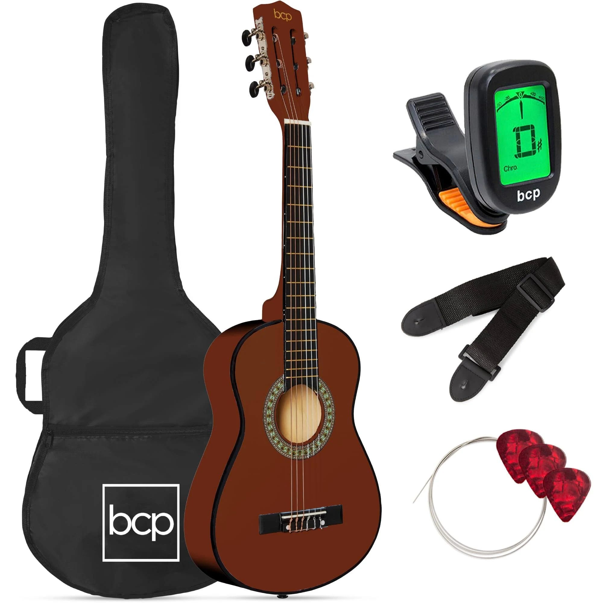 Best Choice Kids' Acoustic Guitar Starter Kit - Mahogany Stain | Image