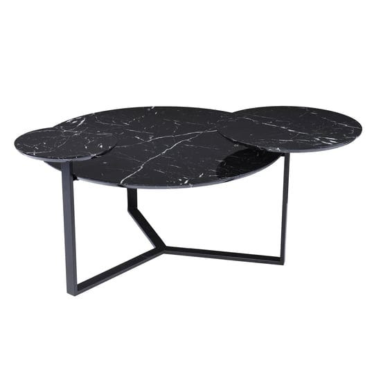 black-wood-with-metal-free-form-coffee-table-1