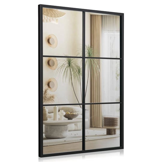 3-layered-decorative-wall-mirror-with-metal-frame-for-dining-living-room-black-costway-1