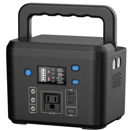 200w-portable-power-station-powkey-120wh-33000mah-power-bank-with-ac-outlet-110v-6-outputs-solar-gen-1