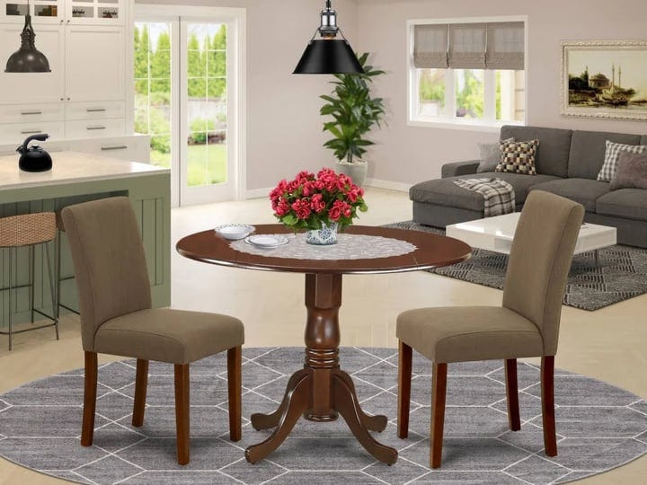 42-in-dublin-round-dining-room-table-with-two-9-in-drop-leaves-2-parson-chair-with-mahogany-leg-line-1