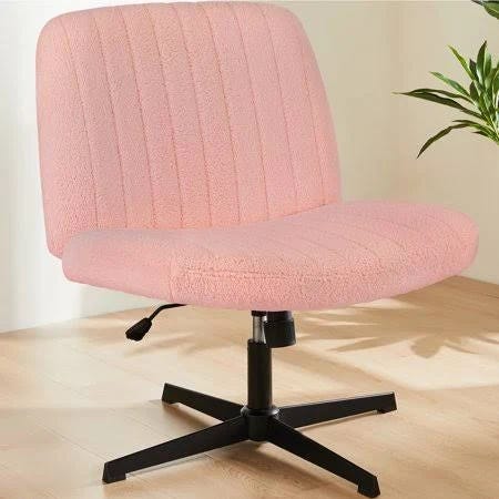 Adjustable Armless Swivel Desk Chair without Wheels | Image