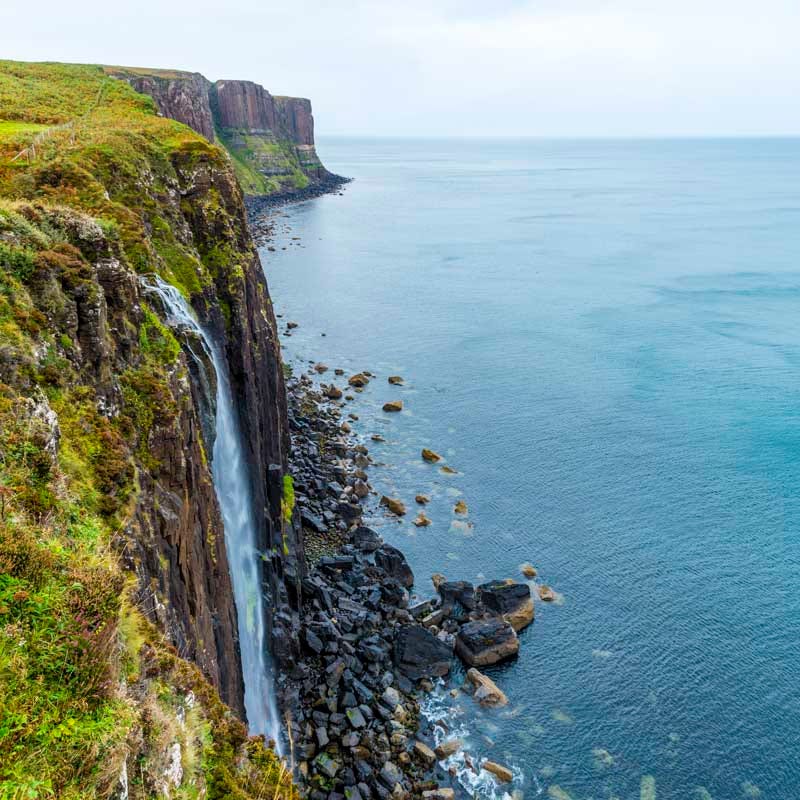 The stunning Mealt falls and Kilt Rock