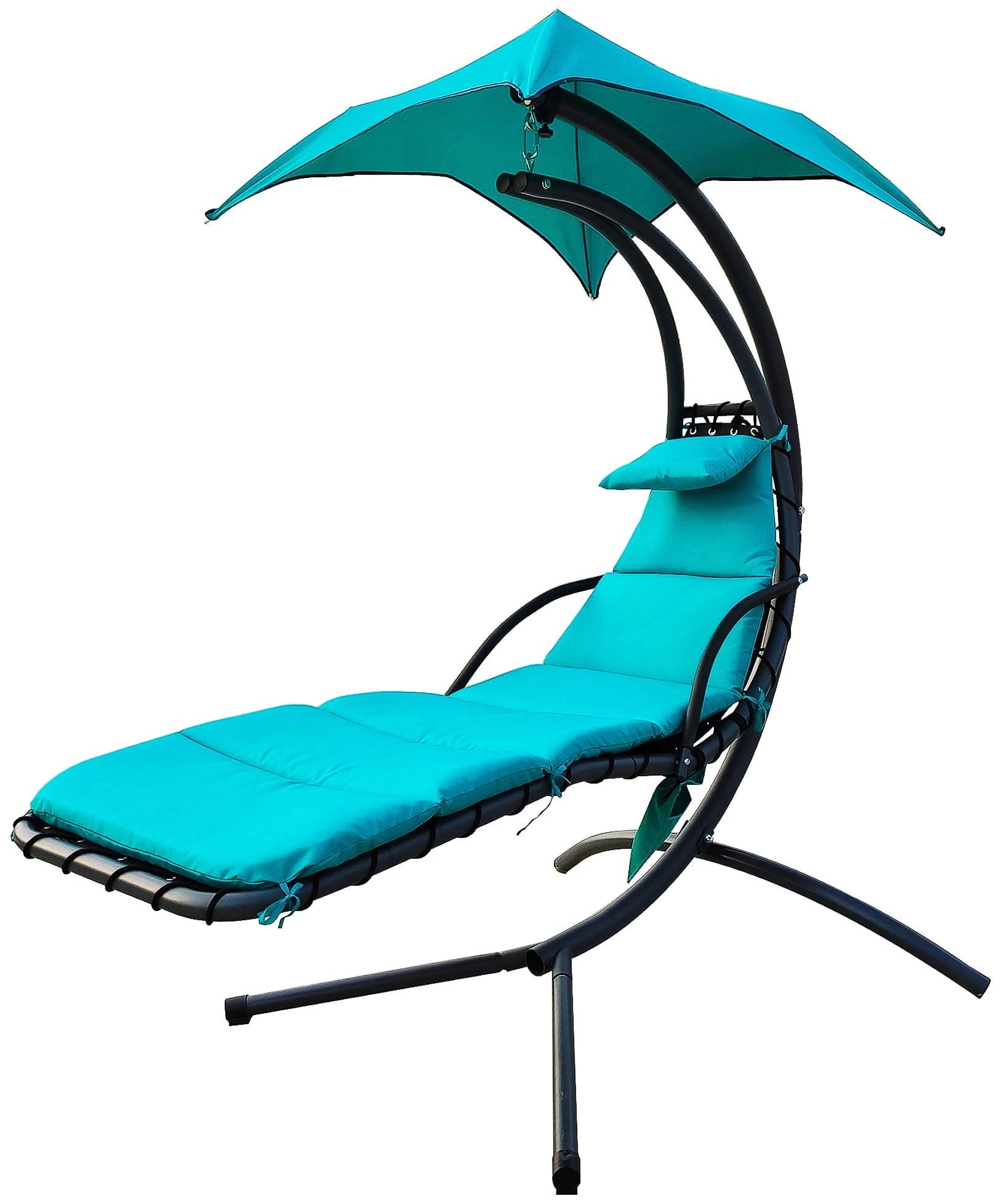Premium Hanging Rocking Chaise Lounge Swing with Include Cushion and Accessories | Image
