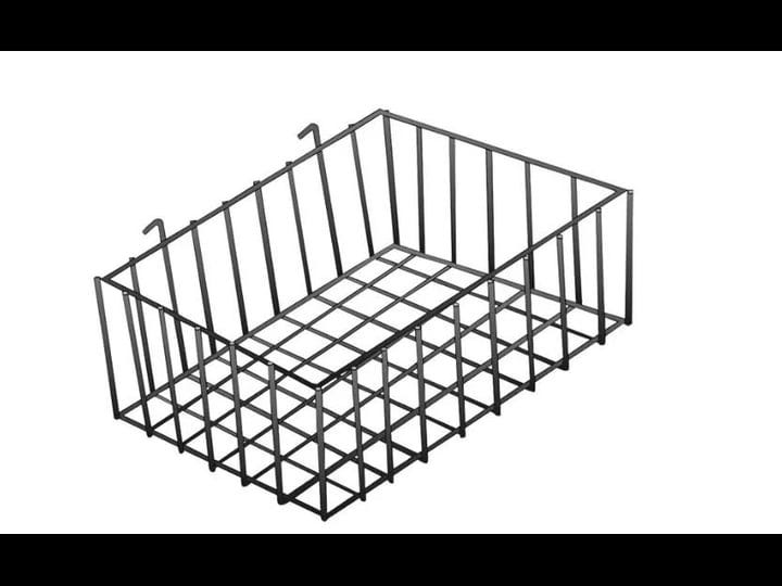 sswbasics-black-mini-wire-grid-basket-for-slatwall-or-pegboard-12-x-8-x-4-inch-5-included-1