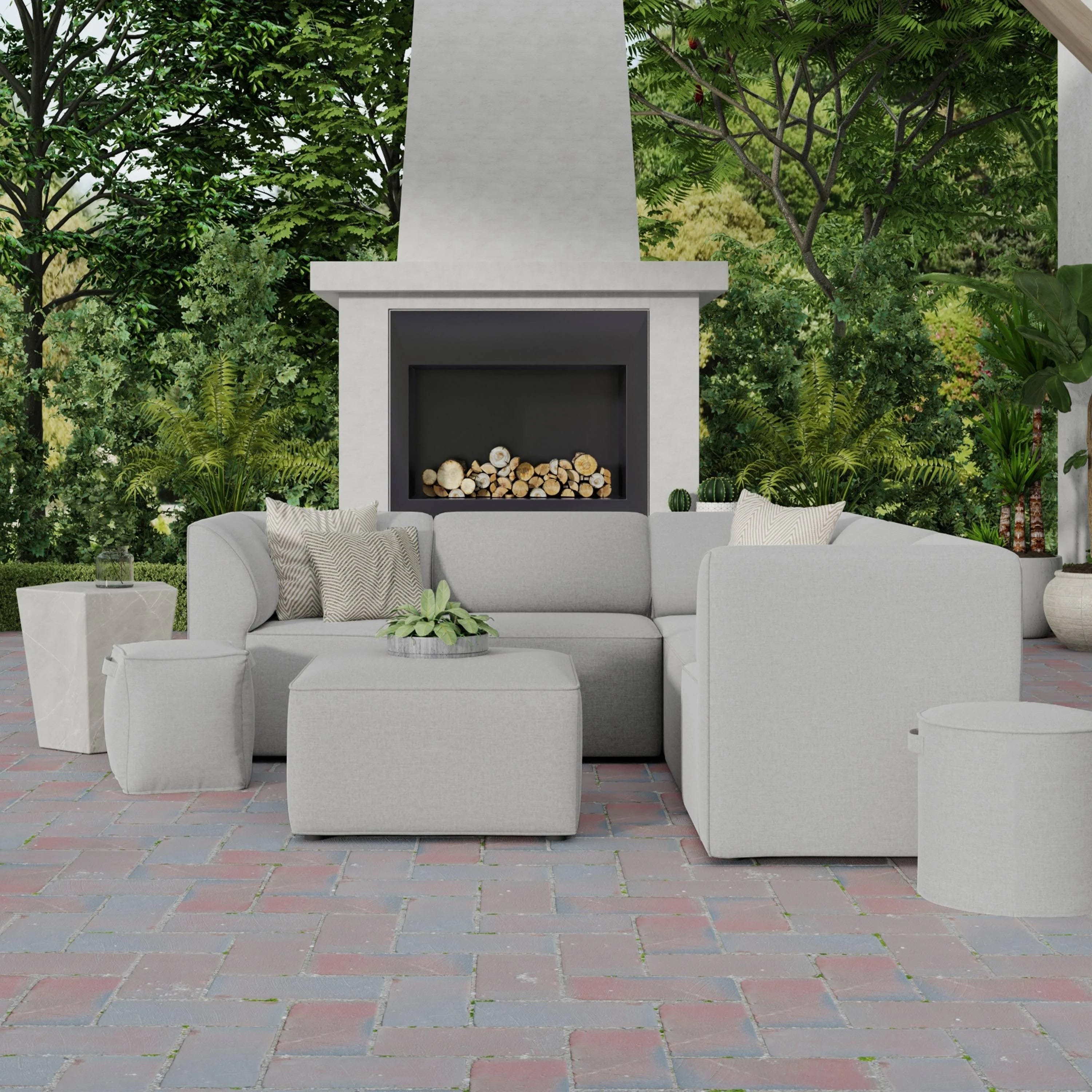 Ultimate Comfort: 6-Piece Outdoor Balcony Furniture Set | Image