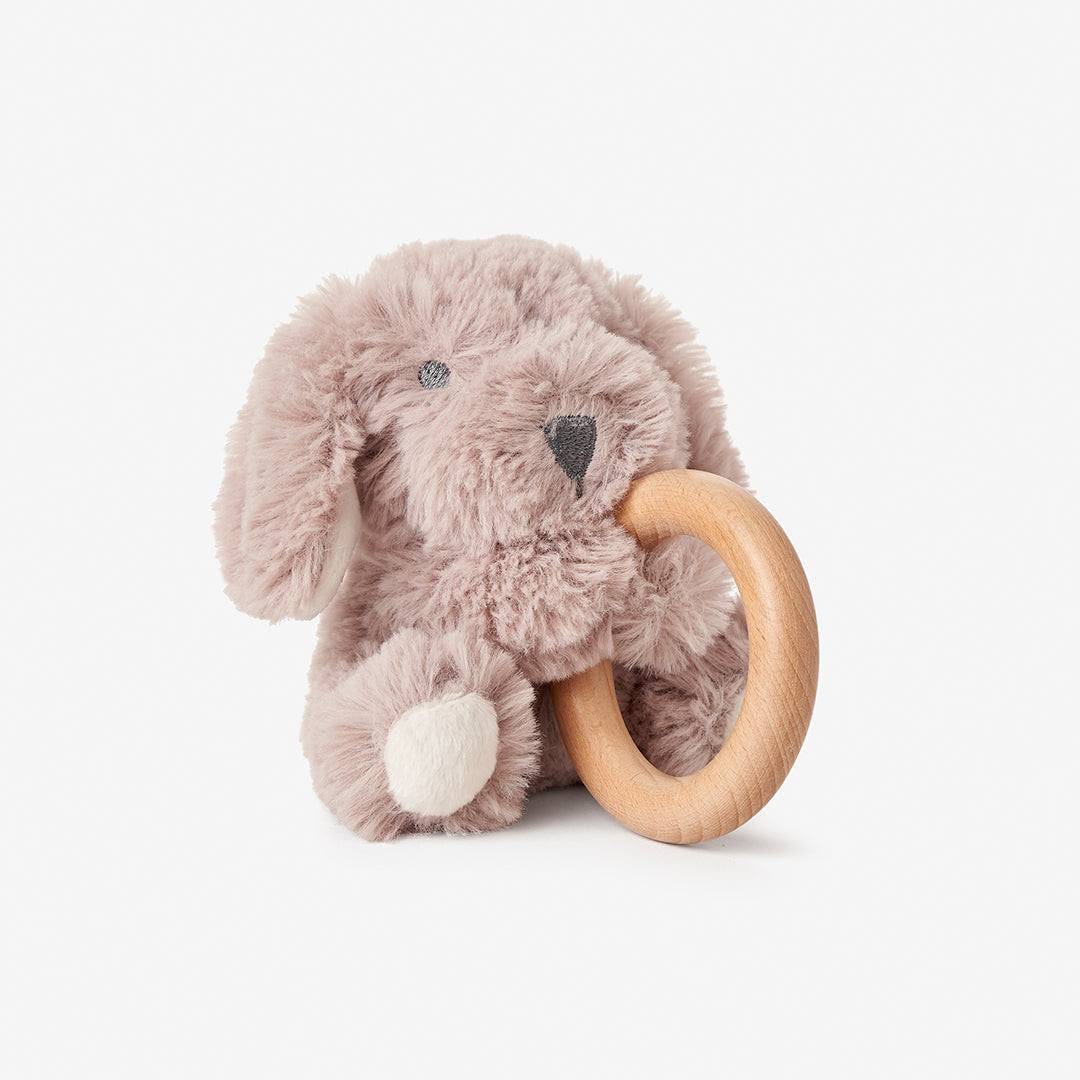 Adorable Plush Baby Ring Rattle Puppy | Image