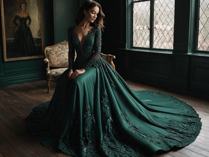 Dark-Green-Dress-For-Wedding-5