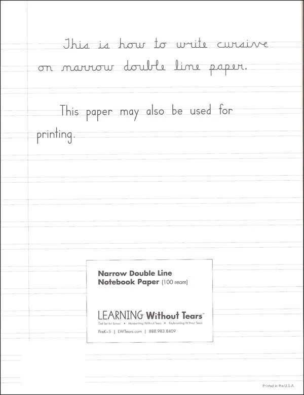 Narrow Double Line Notebook Paper for Precise Note-Taking | Image