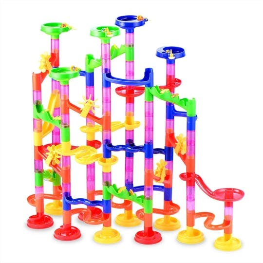 gifts2u-marble-run-toy-130pcs-educational-construction-maze-block-toy-set-with-glass-marbles-for-kid-1