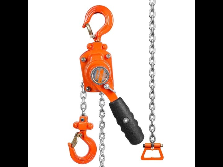 vevor-manual-lever-chain-hoist-1-4-ton-550-lbs-capacity-5-ft-come-along-g80-galvanized-carbon-steel--1