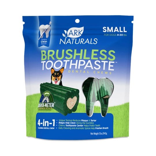 ark-naturals-breath-less-brushless-toothpaste-chews-for-dogs-small-medium-12-oz-bag-1