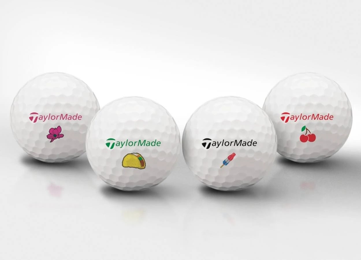 Personalized TaylorMade Tour Response Golf Balls | Image