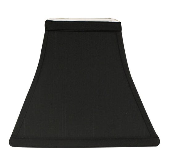 homeroots-10-black-with-white-lining-square-bell-shantung-lampshade-1