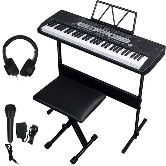 skonyon-61-key-digital-electronic-keyboard-piano-set-for-beginners-black-electric-keyboard-set-1