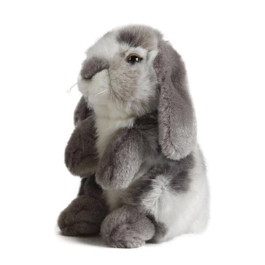 living-nature-grey-sitting-lop-eared-rabbit-plush-toy-1