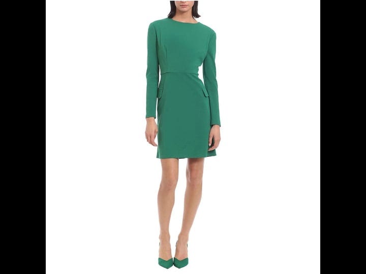 clover-and-sloane-long-sleeve-sheath-dress-green-womens-16-dresses-sheath-dresses-1