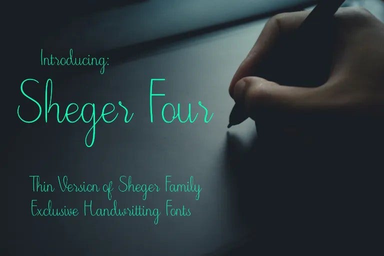 Sheger Four Font 1