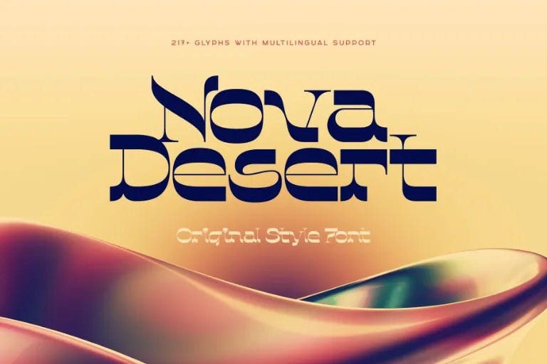 Nova Desert Font 1