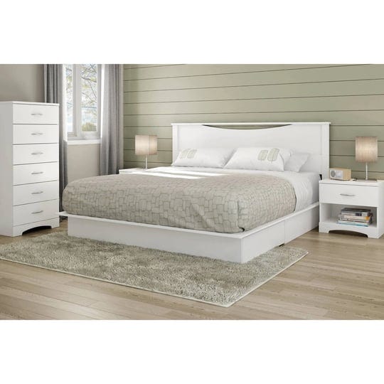 south-shore-3160237-step-one-collection-king-platform-bed-with-drawers-white-1