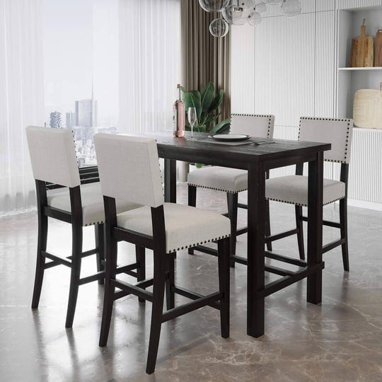 merax-5-piece-dining-set-kitchen-table-set-counter-height-table-set-with-one-rectangle-table-and-4-c-1