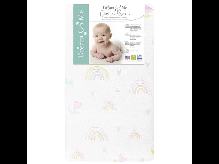 new-dream-on-me-over-the-rainbow-crib-and-toddler-mattress-1