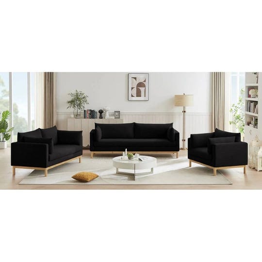 meridian-furniture-langham-black-linen-textured-fabric-sofa-1