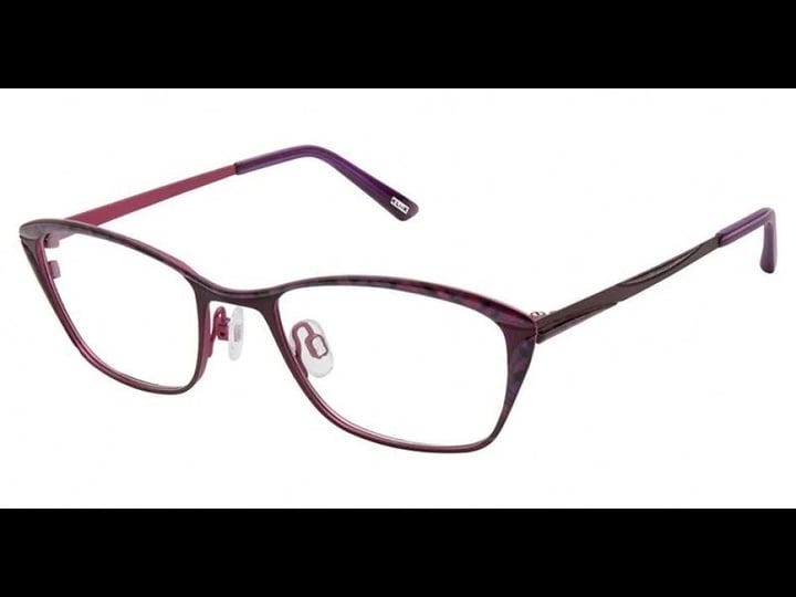 kliik-denmark-k-649-metal-ladies-eyeglasses-s207-plum-argyle-1