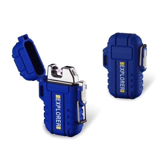 dual-arc-plasma-electric-rechargeable-flameless-lighter-waterproof-windproof-2-packs-blue-1