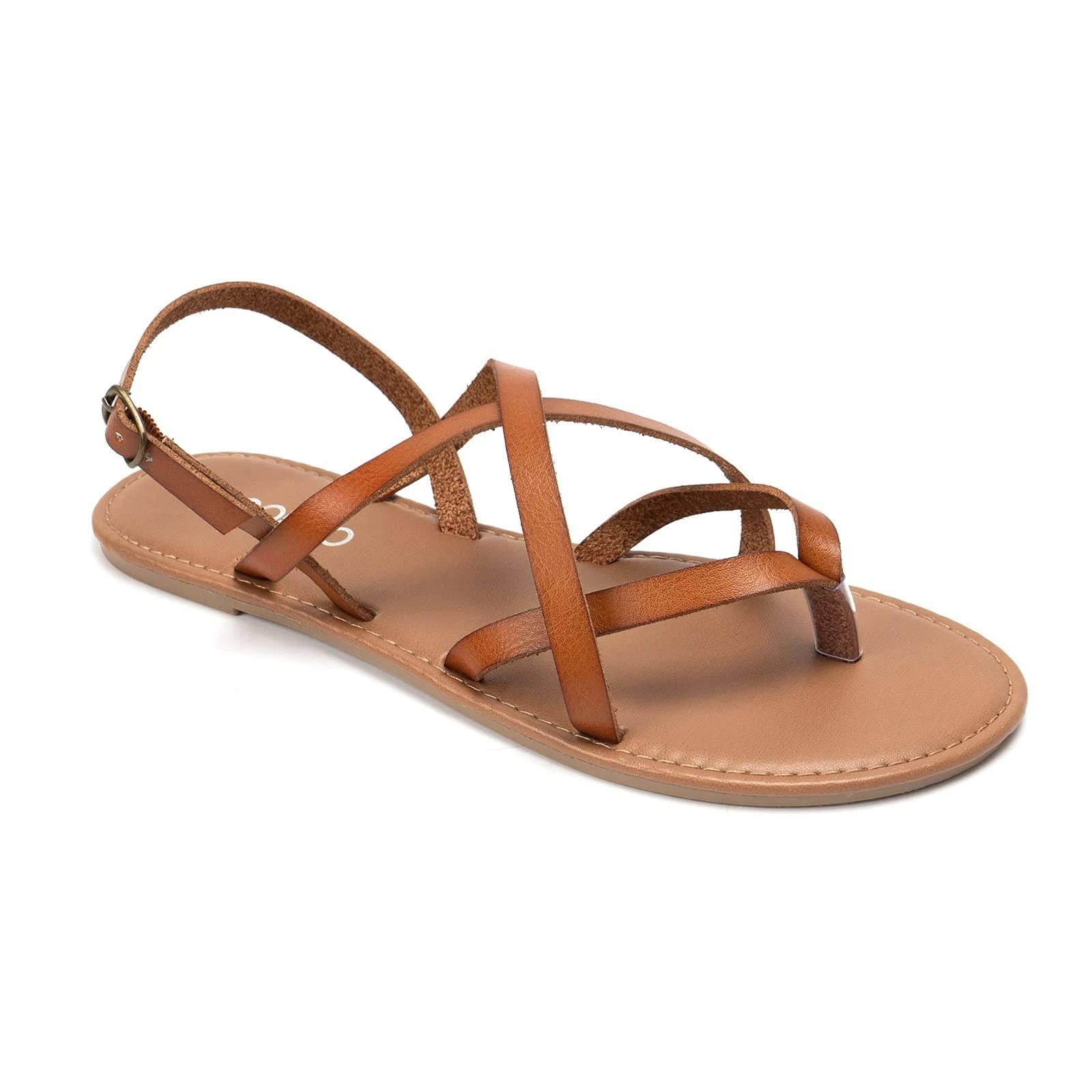 Classy Adjustable Strappy Flat Sandals for Women | Image