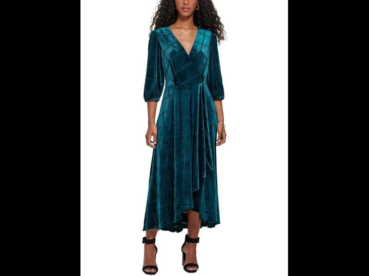 calvin-klein-womens-plus-velvet-tea-wrap-dress-green-22w-1