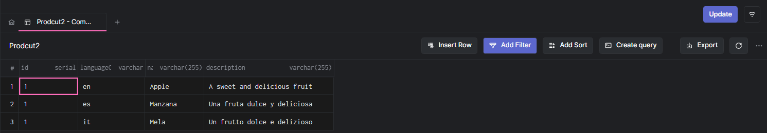 How To Design a Multi-Language Database
