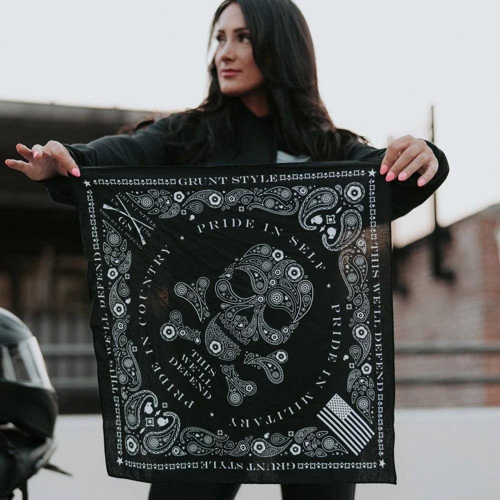 Death Paisley Paisley Bandana - Patriotic Apparel | Image