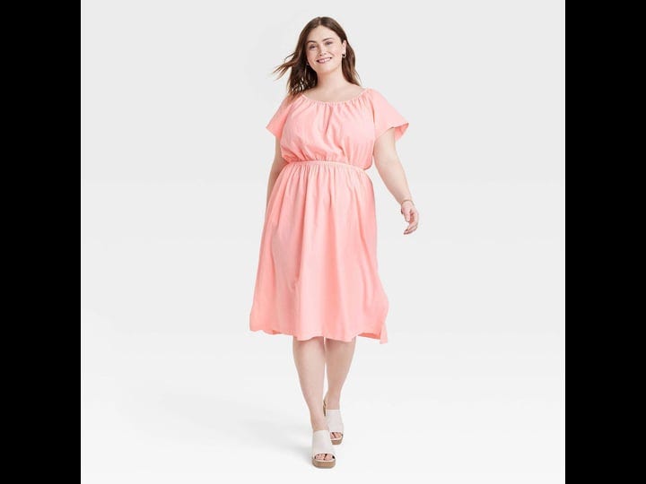 womens-short-sleeve-back-cut-out-dress-universal-thread-pink-xxl-1