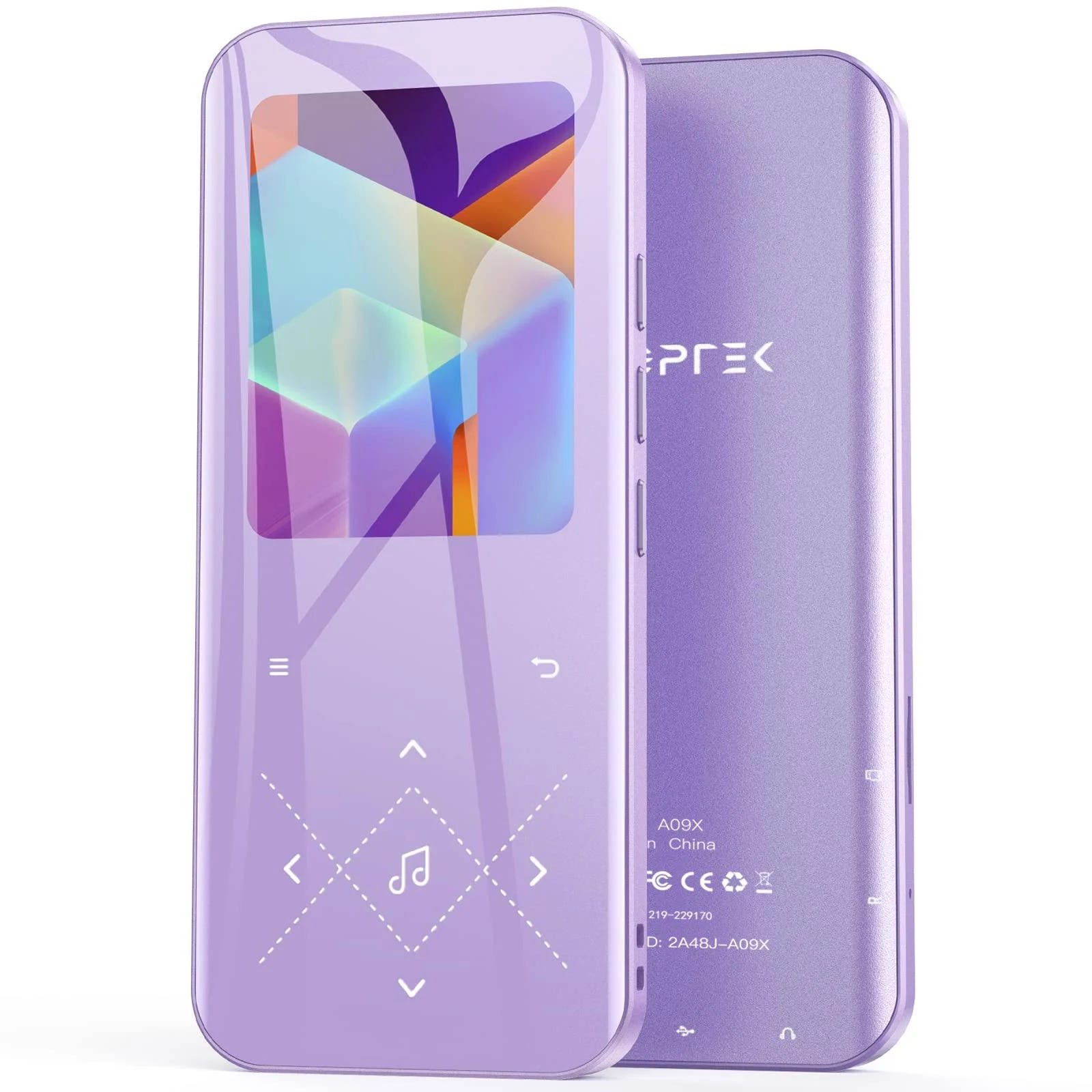 Upgraded Wireless Bluetooth 5.3 MP3 Player with 2.4-inch Screen and Large Capacity Storage | Image