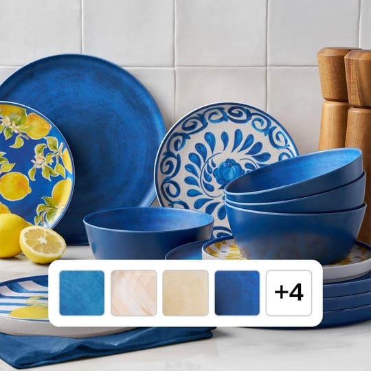 members-mark-bamboo-melamine-12-piece-dinnerware-set-navy-1