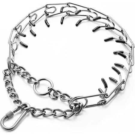 PATPET Adjustable Dog Training Prong Collar with Rubber Tips | Image