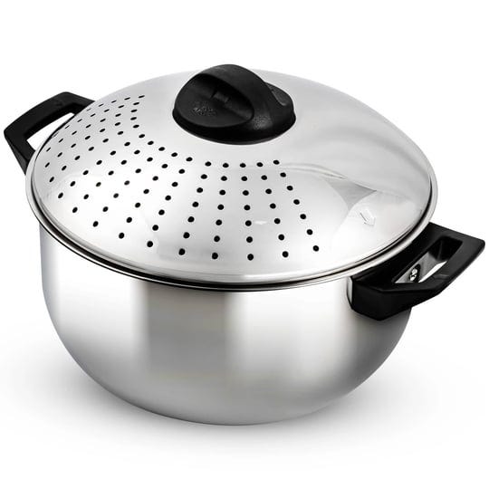 ovente-4-8-quart-stovetop-stainless-steel-pasta-pot-with-strainer-lid-locking-1