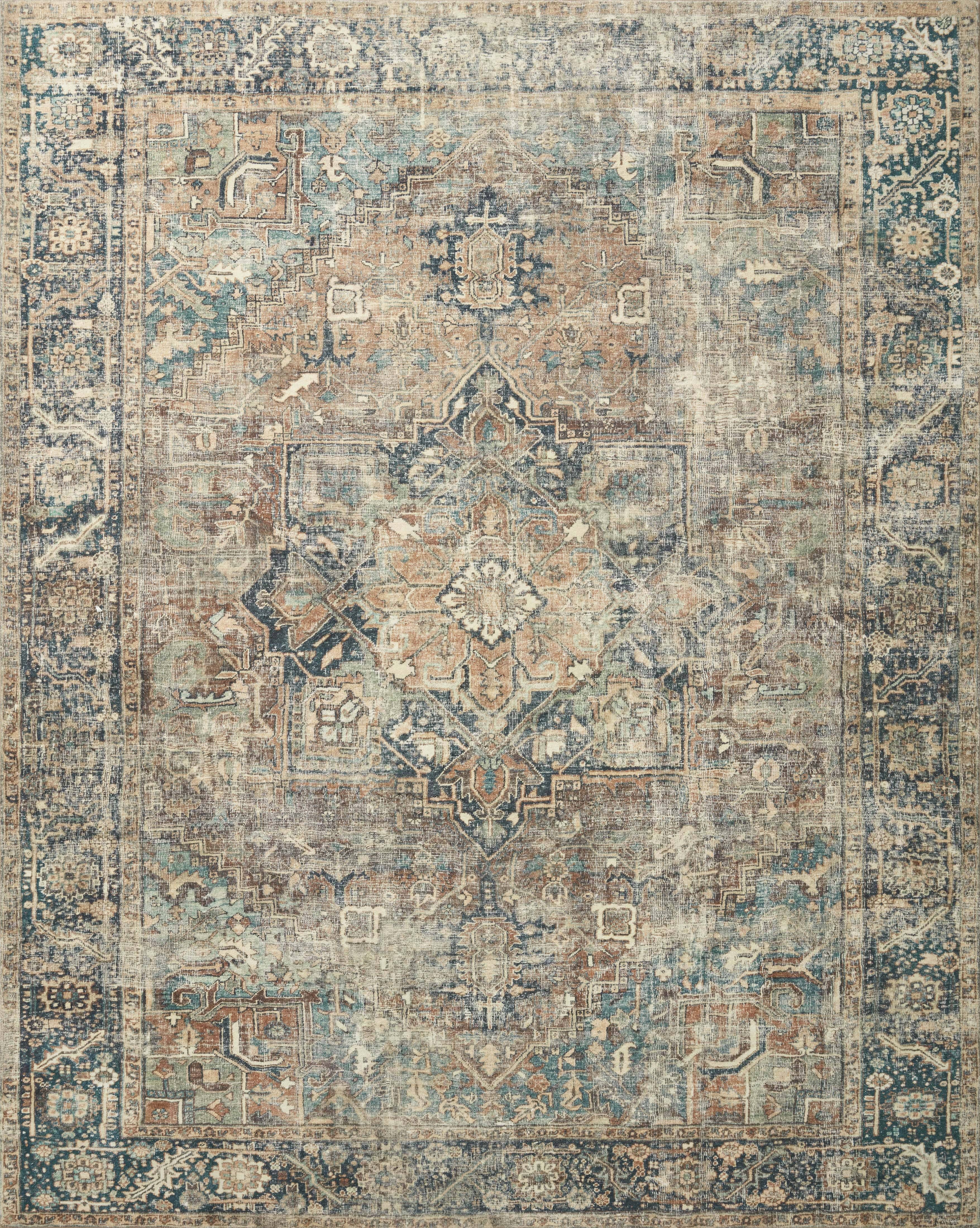 Loloi Margot Terracotta Lagoon Rug - Elegant Tradition-Inspired Design | Image