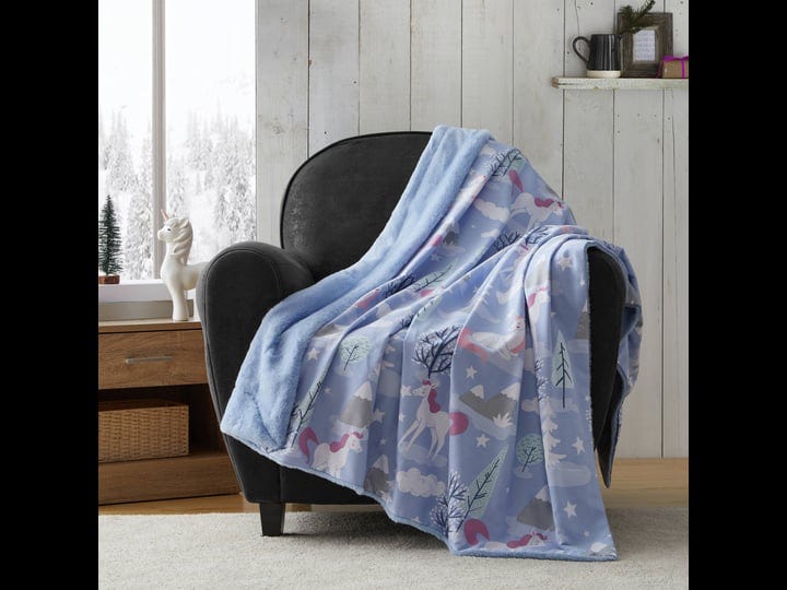 pawz-by-bearpaw-kids-unicorn-mountain-blue-polyester-throw-50-inch-x-60-inch-1