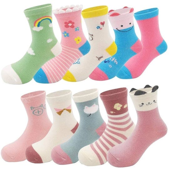 zumou-toddler-kids-little-girls-cute-cotton-crew-socks-10-pack-l-5-7t-little-kids-rainbow-1