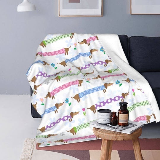 cute-dachshund-dog-throw-blanket-soft-bed-blankets-lightweight-cozy-plush-flannel-fleece-blanket-for-1