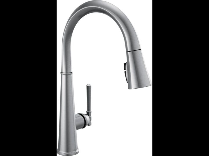 delta-emmeline-single-handle-pull-down-kitchen-faucet-lumicoat-arctic-stainless-9182-dst-1